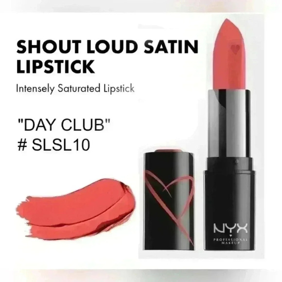 NYX Other - NYX Shout Loud Satin Lipstick #SLS10 "Day Club"